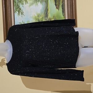 Long sleeve glitter top f24